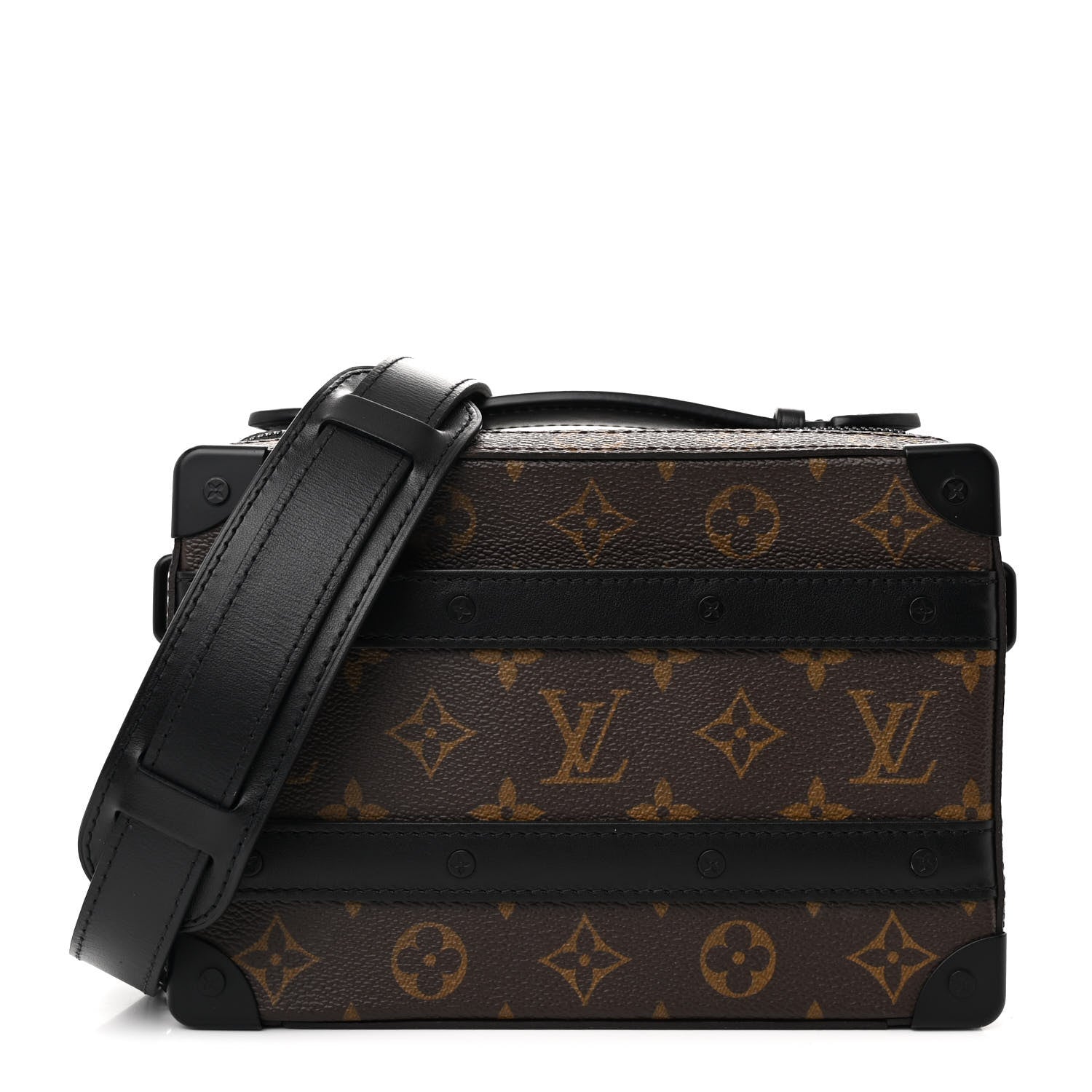 Louis Vuitton Monogram Macassar Handle Soft Trunk Black 1 of 10