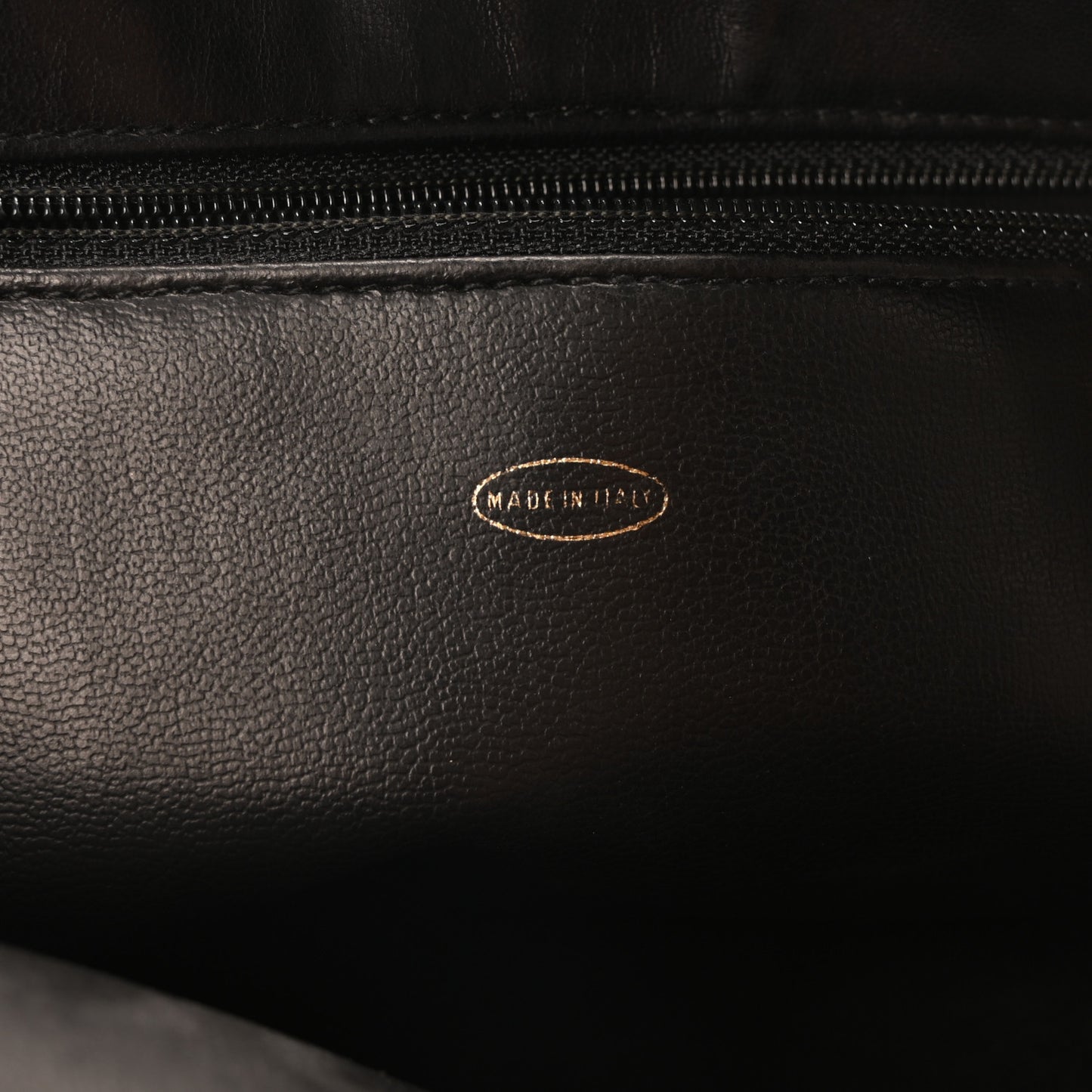 Lambskin Quilted Shopping Tote Black