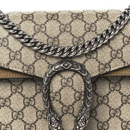 Gucci GG Supreme Monogram Small Dionysus Shoulder Bag Taupe 8 of 10