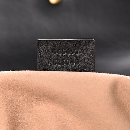 Gucci Calfskin Matelasse Small GG Marmont Shoulder Bag Black 6 of 10