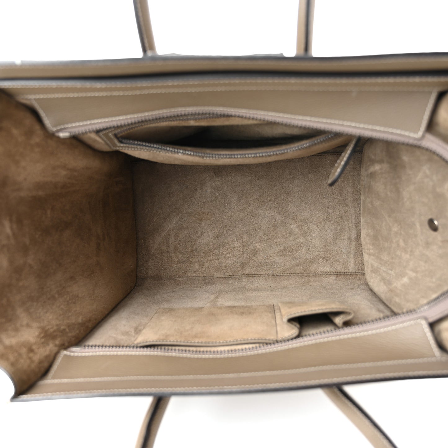 Drummed Calfskin Mini Luggage Bag Souris