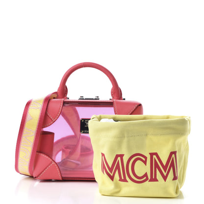 MCM Transparent Small E/W Soft Berlin Crossbody Hologram Teaberry 10 of 10
