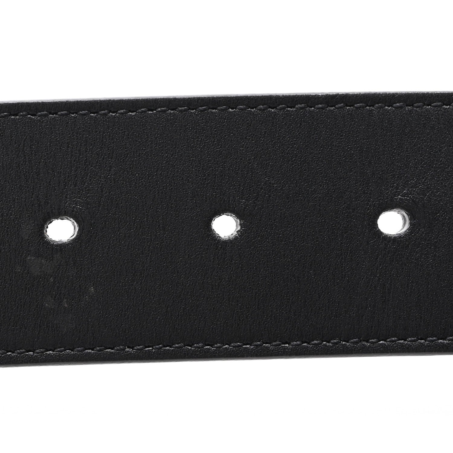 Gucci Moon Calfskin Pearl Double G 40mm Belt 90 36 Black Cream 3 of 11