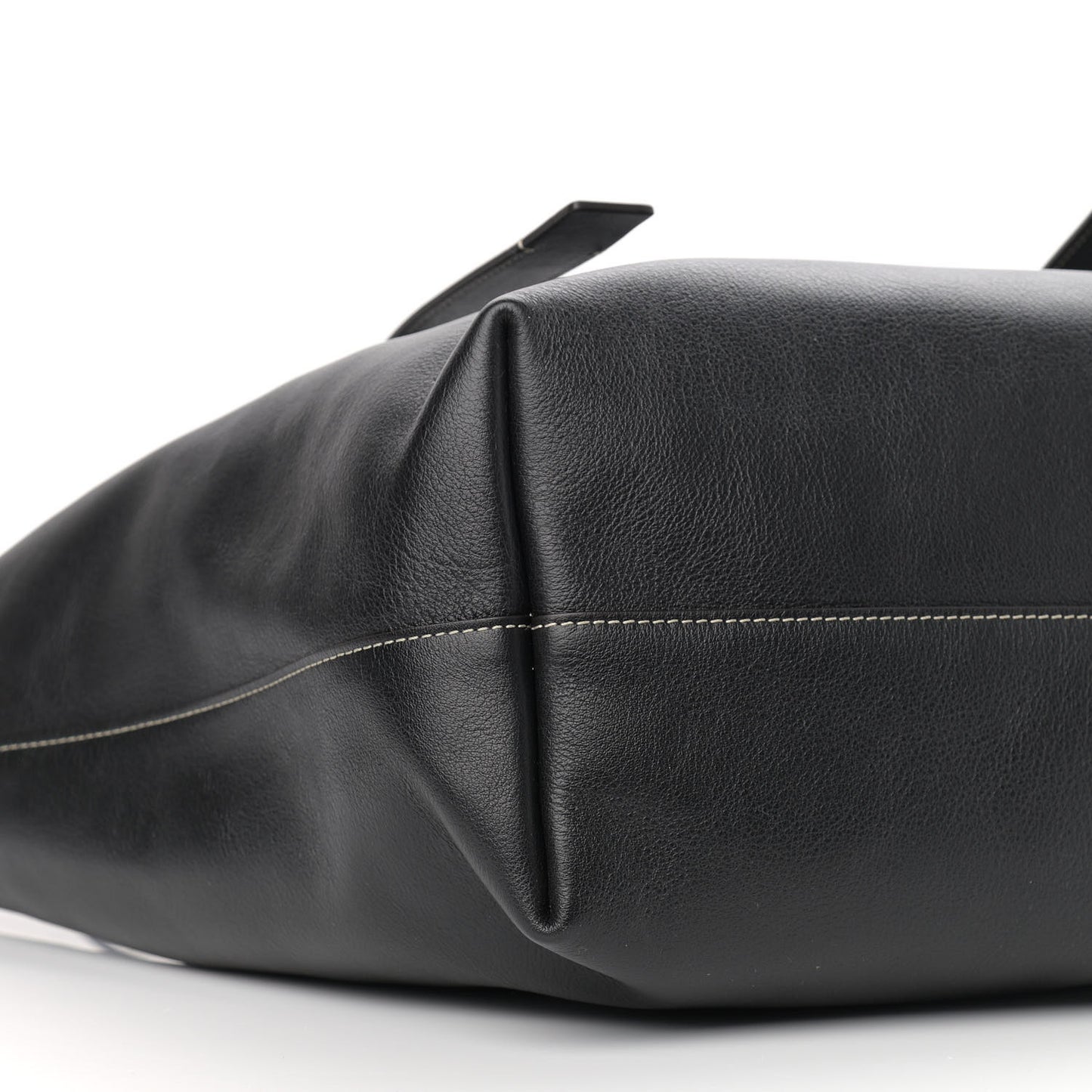 Small Grain Smooth Calfskin Medium Darryl Tote Black