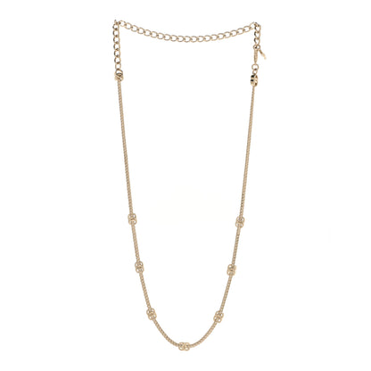Chanel Metal CC Short Chain Necklace Gold 3 of 5