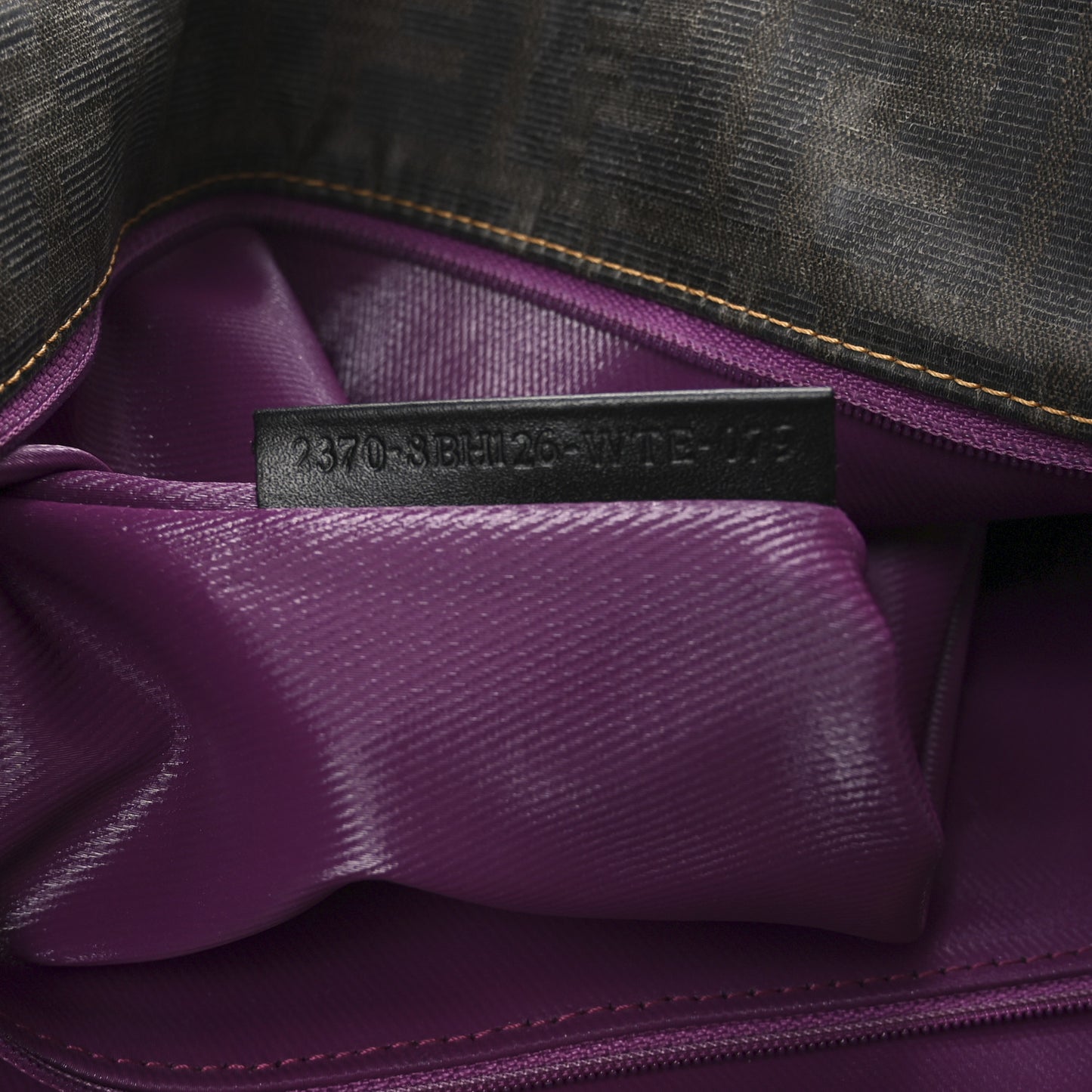 Zucca Spalmati Matrioska Roll Tote Tobacco Black