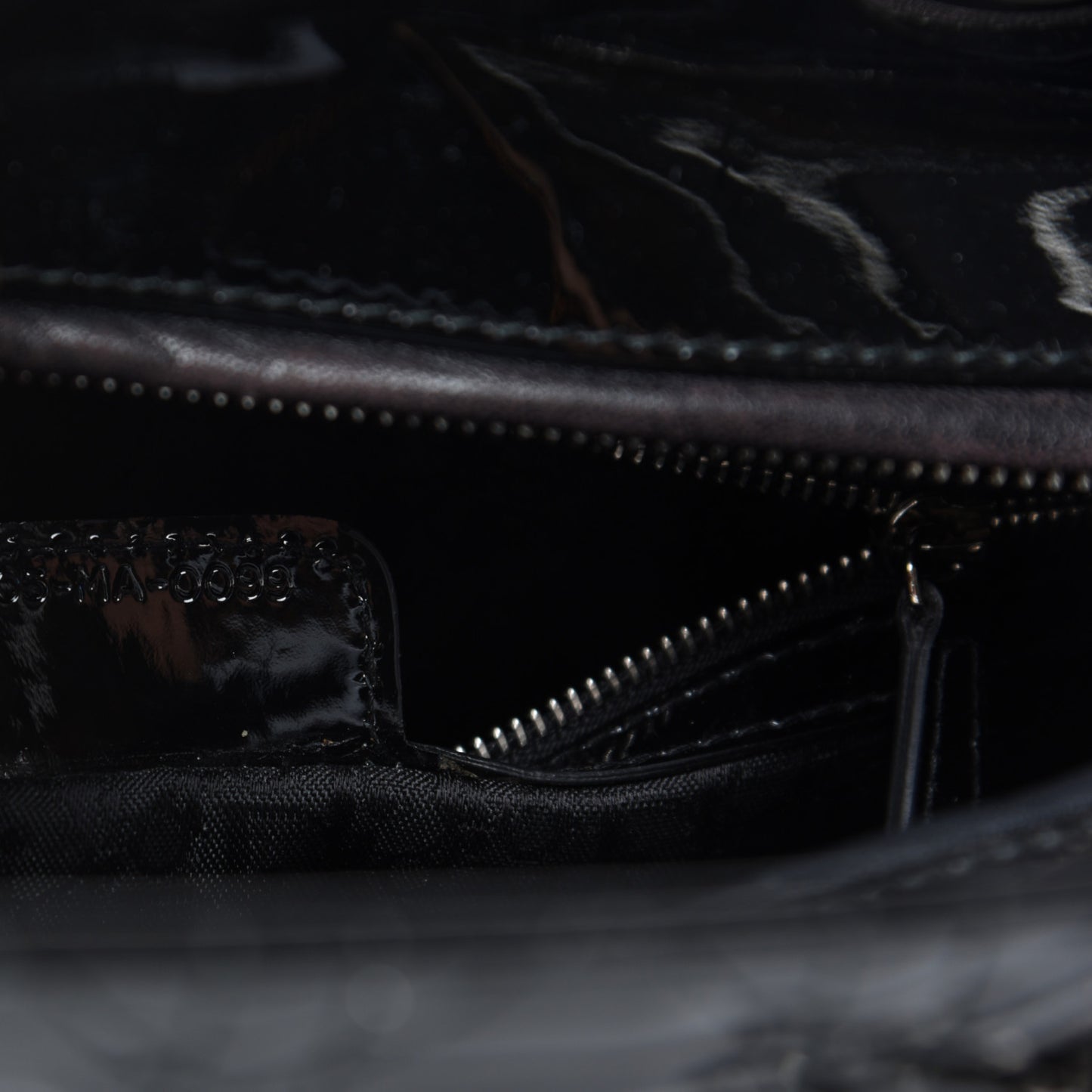 Patent Cannage Large Lady Dior Black