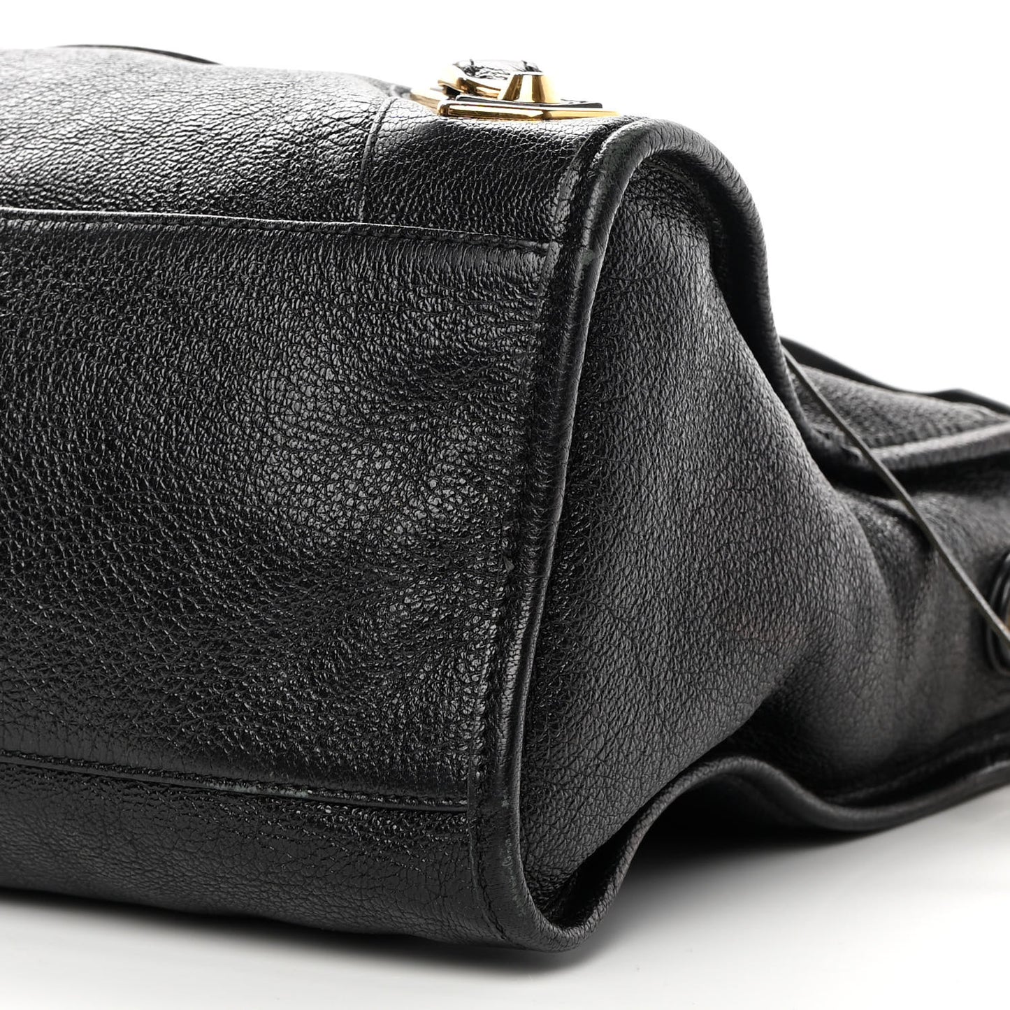 Chevre Gold Metallic Edge Hardware City Black
