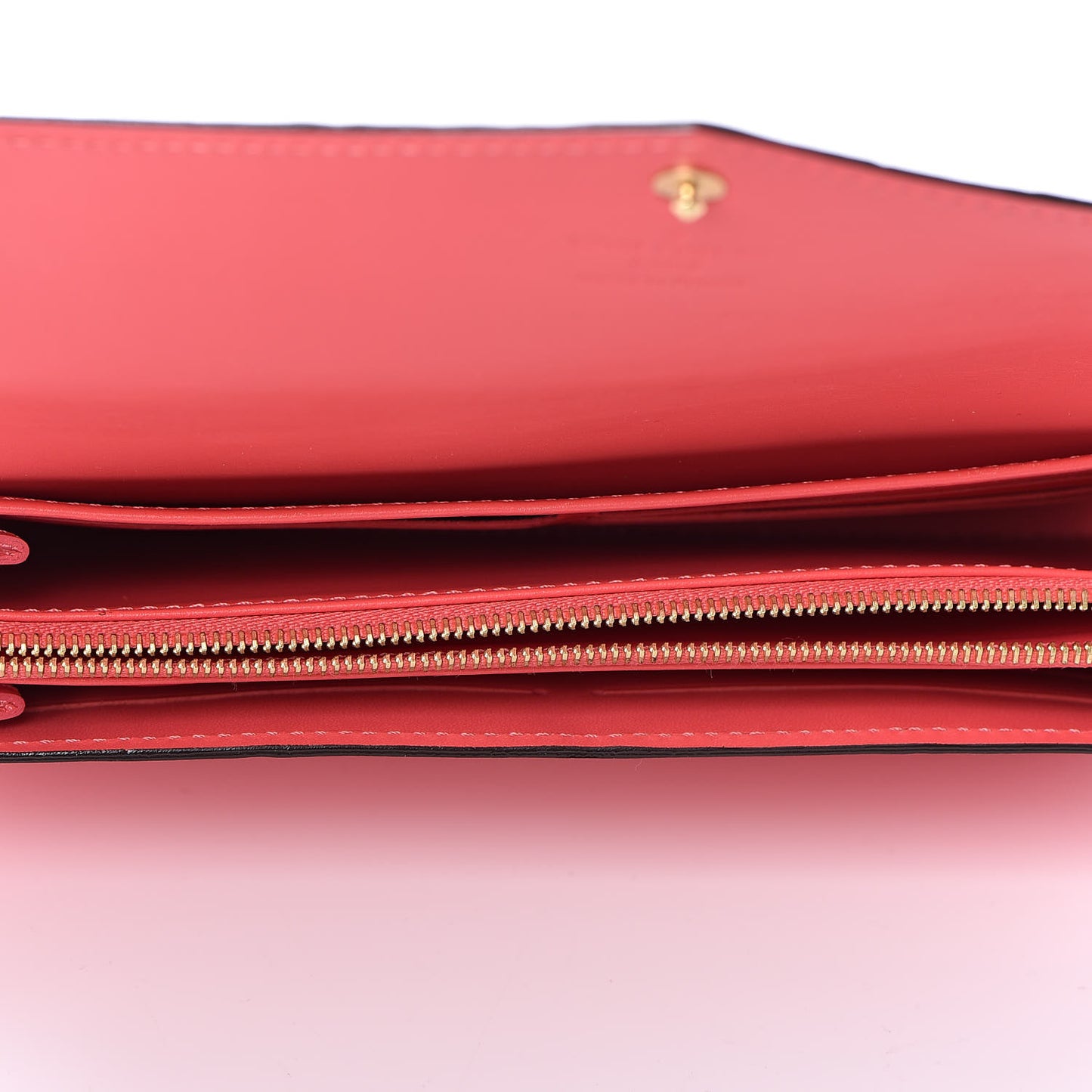 Vernis Sarah Wallet NM Rose Litchi