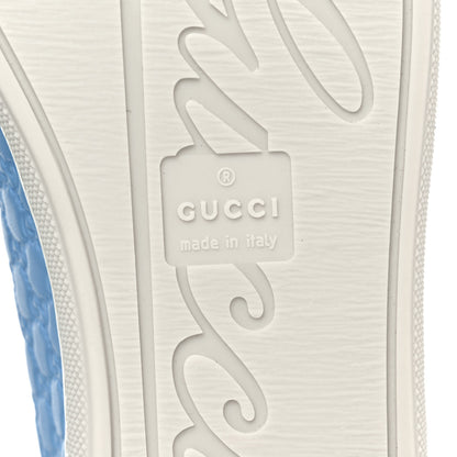Gucci Microguccissima Womens High Top Sneakers 36 Mineral Blue 6 of 9