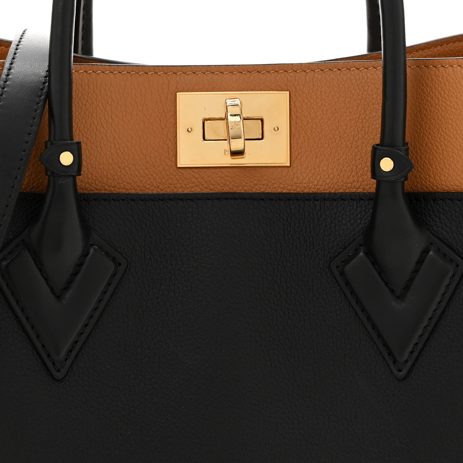 Louis Vuitton Calfskin Monogram On My Side Black 7 of 9