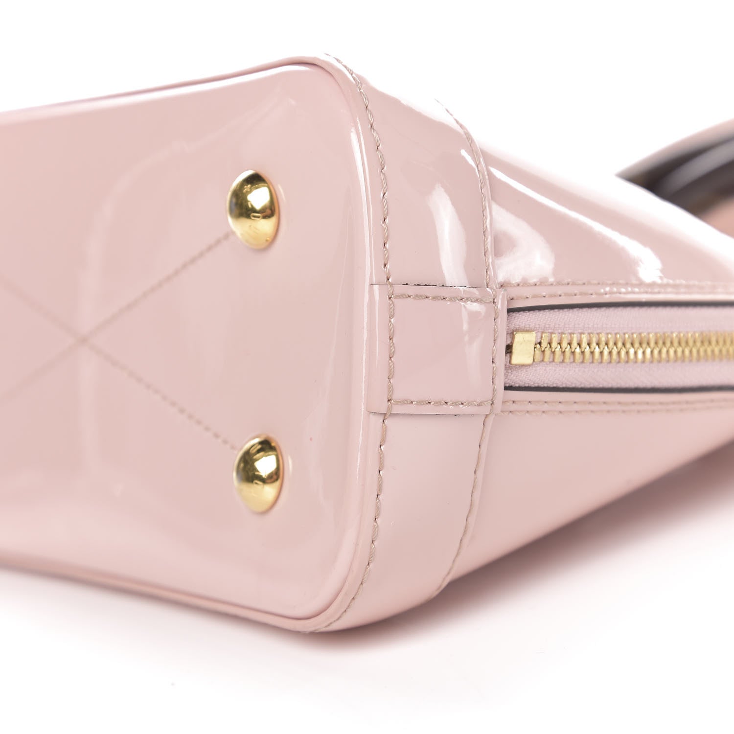 Louis Vuitton Patent Monogram Alma BB Rose Ballerine 11 of 12