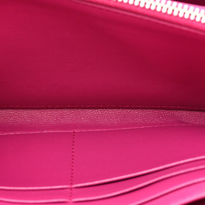 Christian Dior Lambskin Cannage Bi-Color Lady Dior Rendezvous Wallet On Chain Toxic Purple Pink 6 of 13