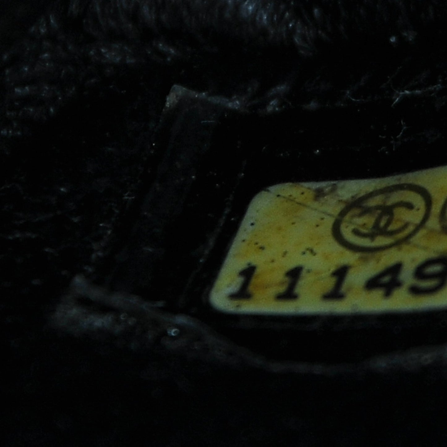 Lambskin Perforated East West Flap Black