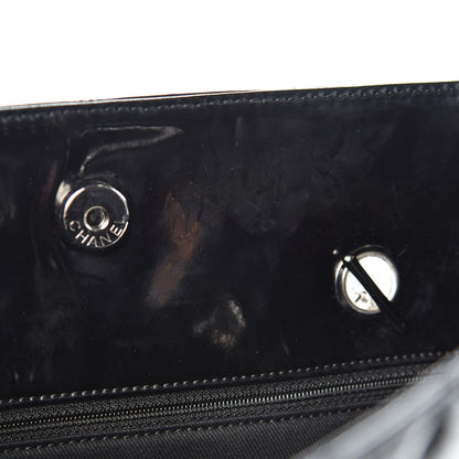 Chanel Vinyl Quilted In The Business North South Tote Black 9 of 11