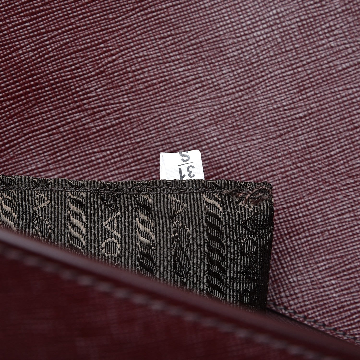 Prada Saffiano Messenger Satchel Granato 7 of 13