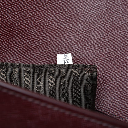 Prada Saffiano Messenger Satchel Granato 7 of 13