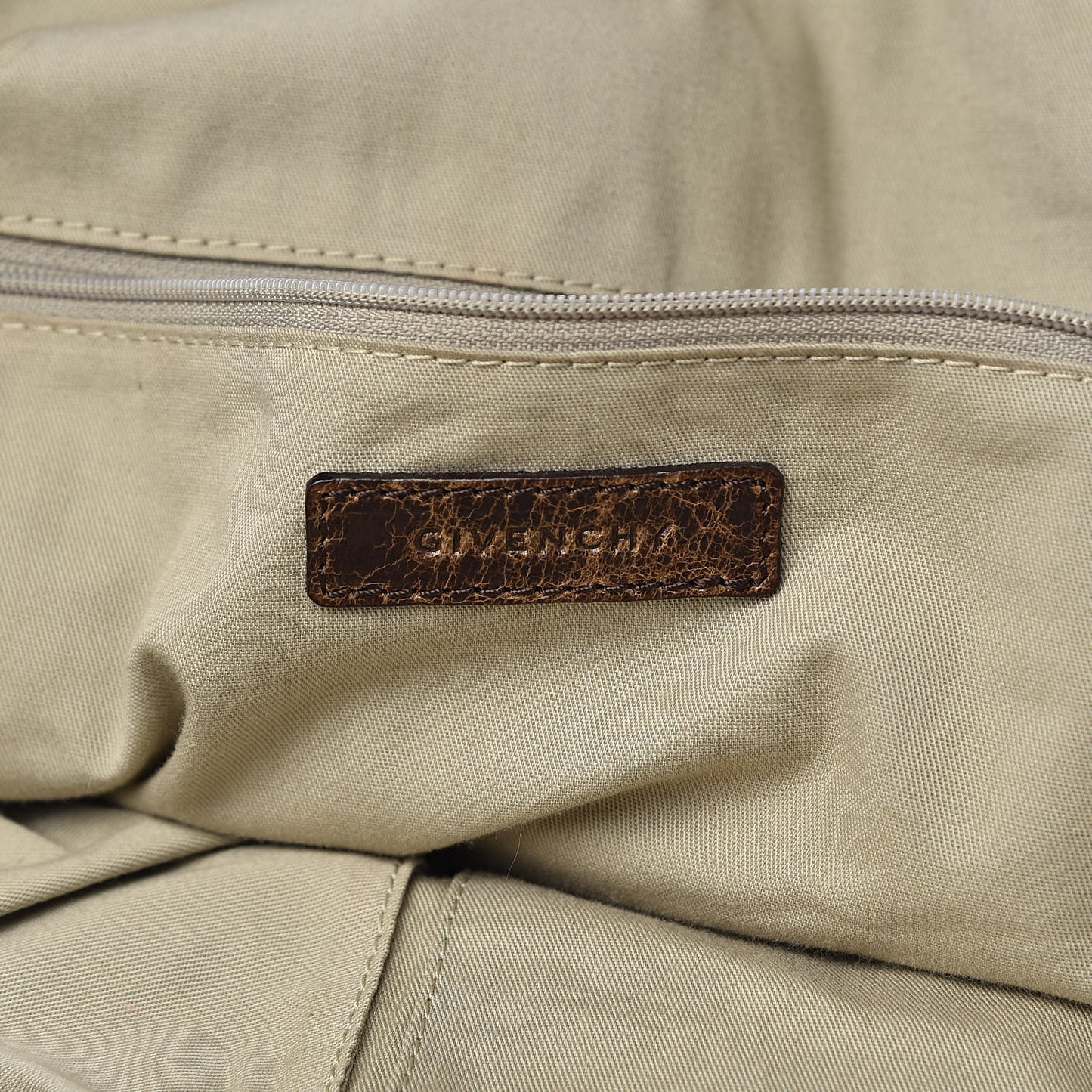 Crackled Calfskin Medium Nightingale Light Brown