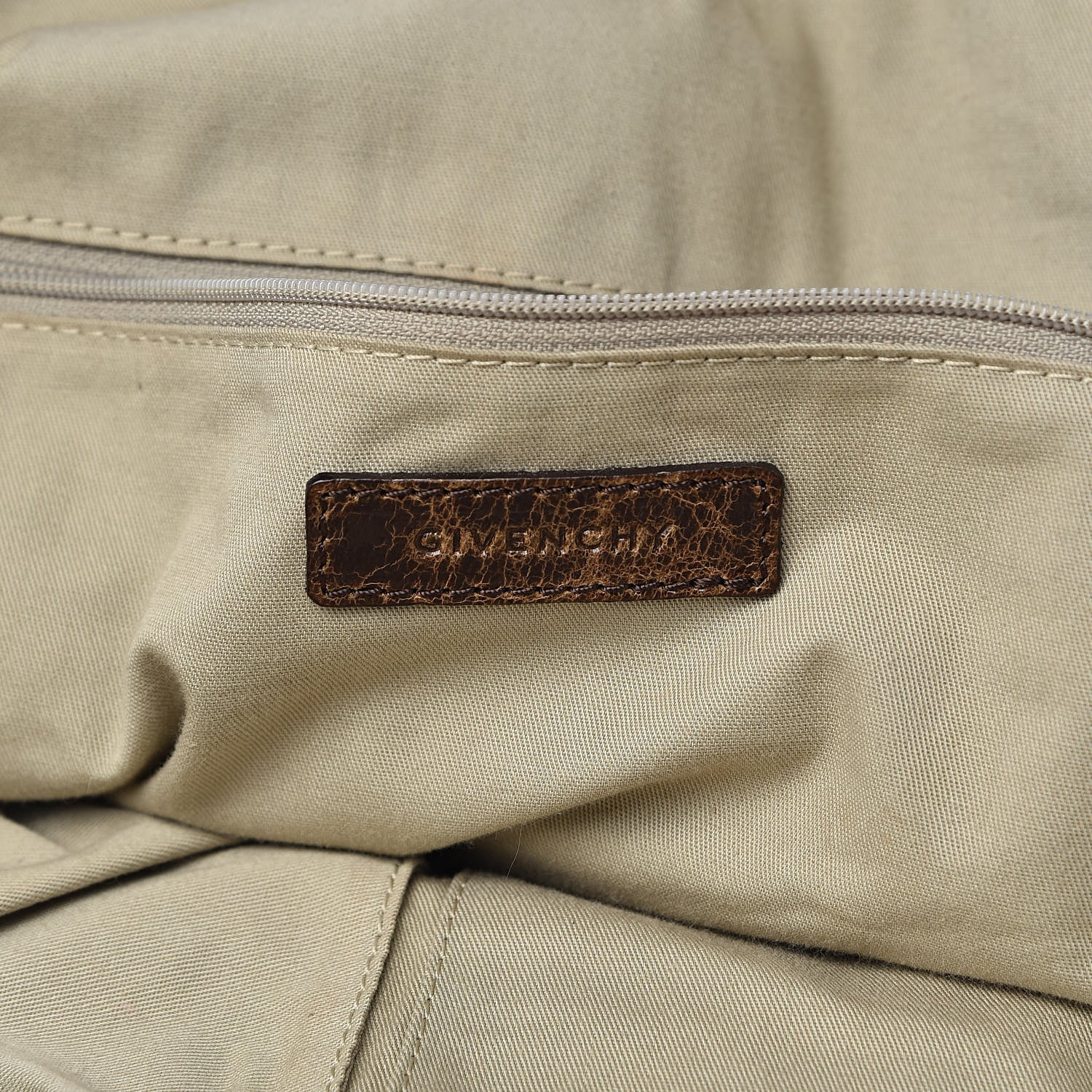 Givenchy Crackled Calfskin Medium Nightingale Light Brown 6 of 10