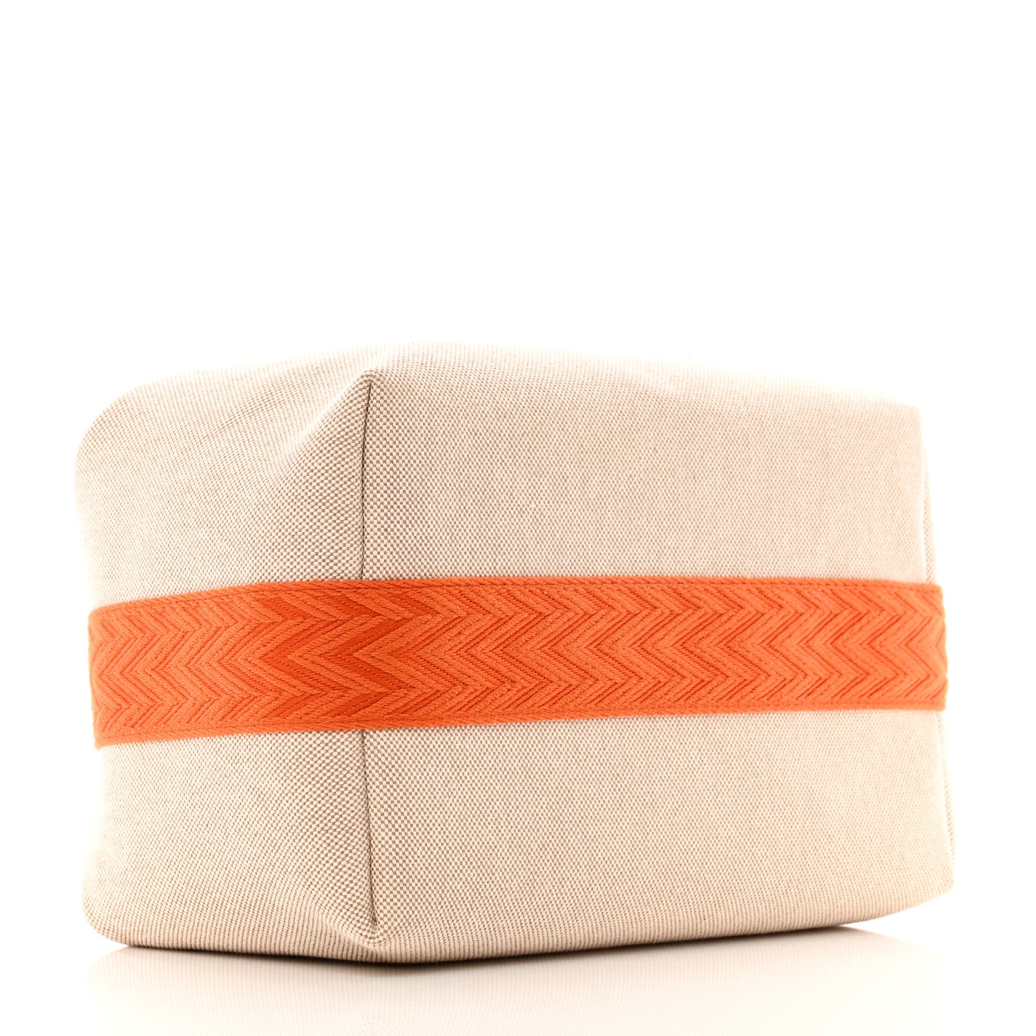 Hermes Canvas Large Bride-A-Brac Pouch Natural Orange 4 of 6