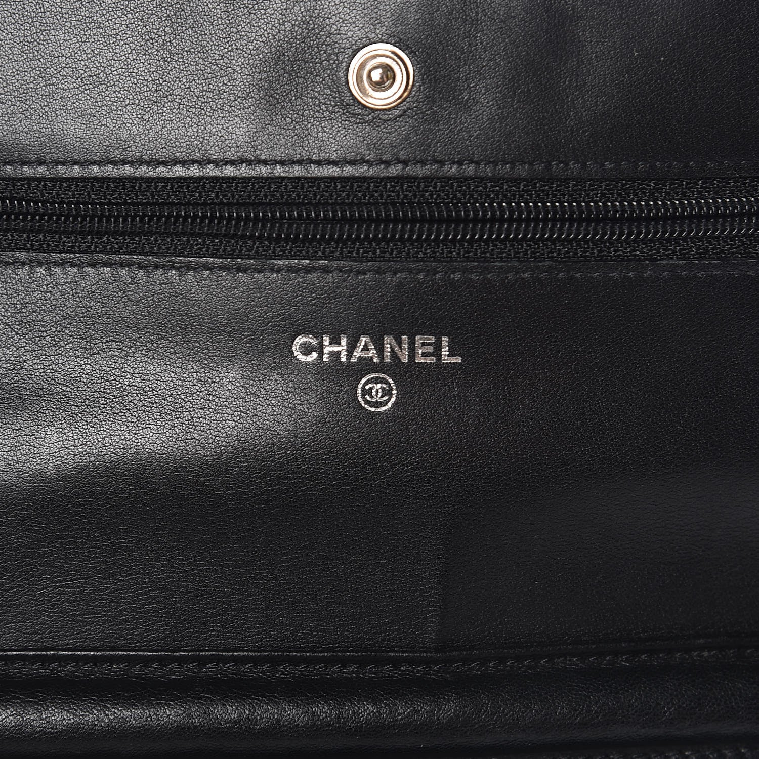 Chanel Distressed Patent Calfskin Quilted Reissue Wallet On Chain WOC Black 6 of 10