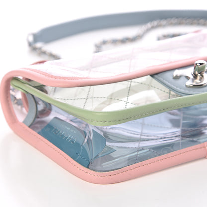 Chanel Lambskin PVC Quilted Mini Coco Splash Flap Blue Green 8 of 9