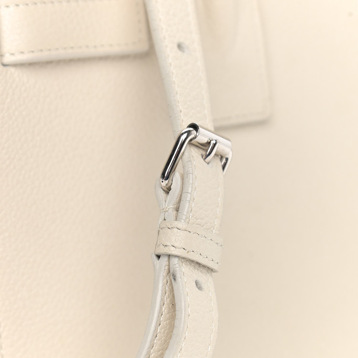 Saint Laurent Grained Calfskin Baby Sac De Jour White 14 of 28
