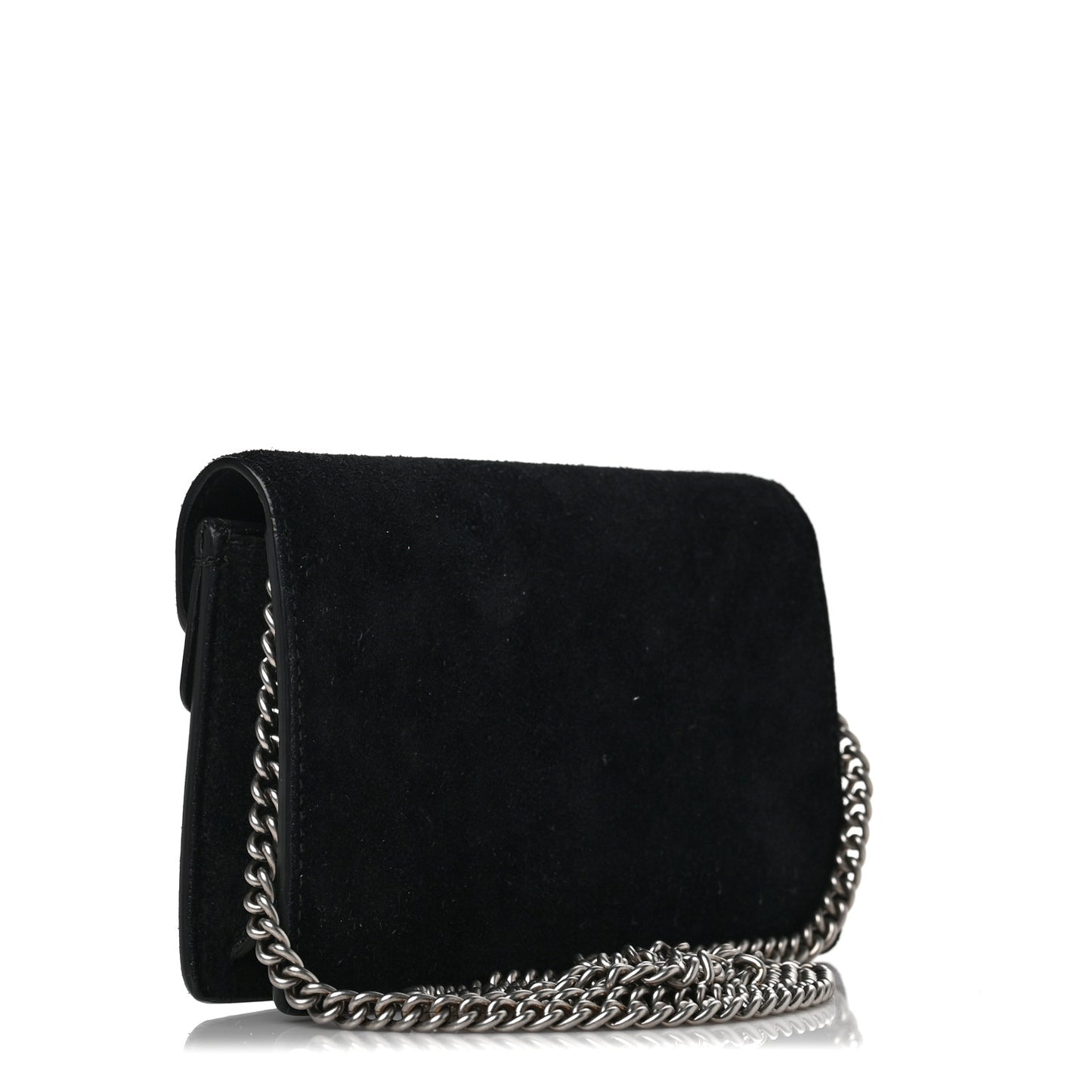 Suede Super Mini Dionysus Shoulder Bag Black