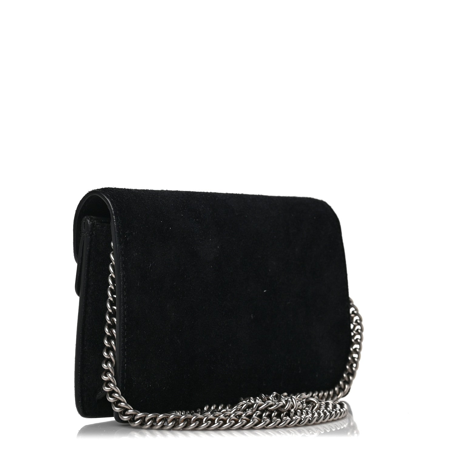Gucci Suede Super Mini Dionysus Shoulder Bag Black 3 of 6