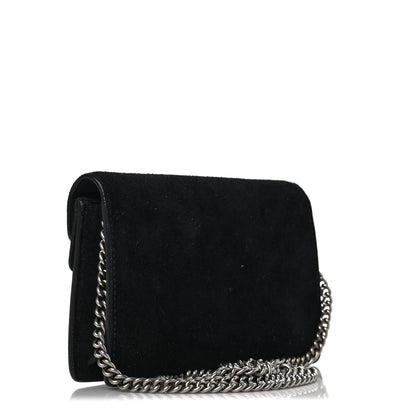 Gucci Suede Super Mini Dionysus Shoulder Bag Black 3 of 6