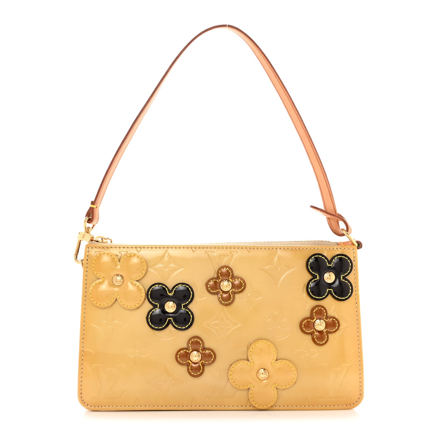 Vernis Lexington Fleurs Pochette Beige
