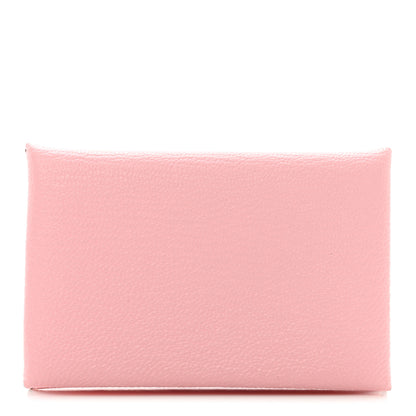 Hermes Chevre Mysore Calvi Card Case Rose Sakura 1 of 7