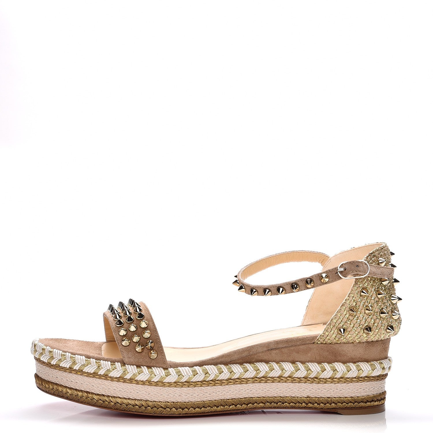 Christian Louboutin Veau Velours Madmonica 60 Platform Sandals 41 Version Cappuccino 1 of 9