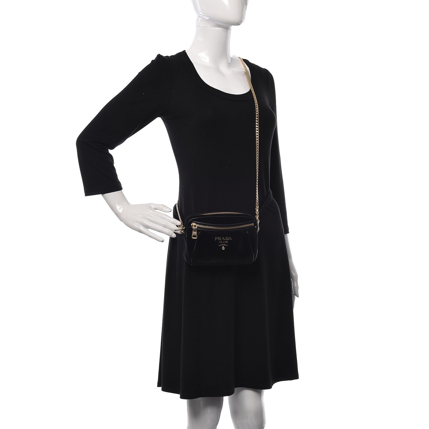 Velluto Belt Bag Black