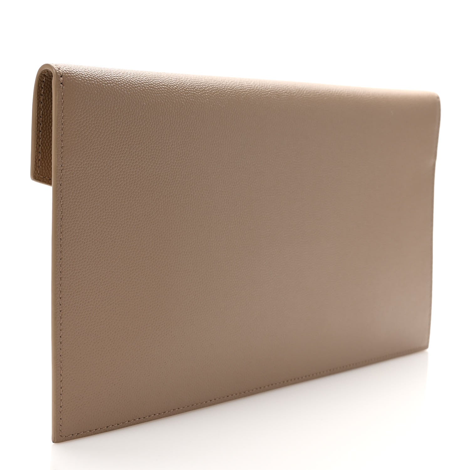 Saint Laurent Grain De Poudre Uptown Pouch Dark Beige 3 of 7