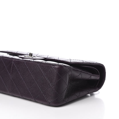 Chanel Caviar Quilted Jumbo Double Flap Dark Purple 6 of 10