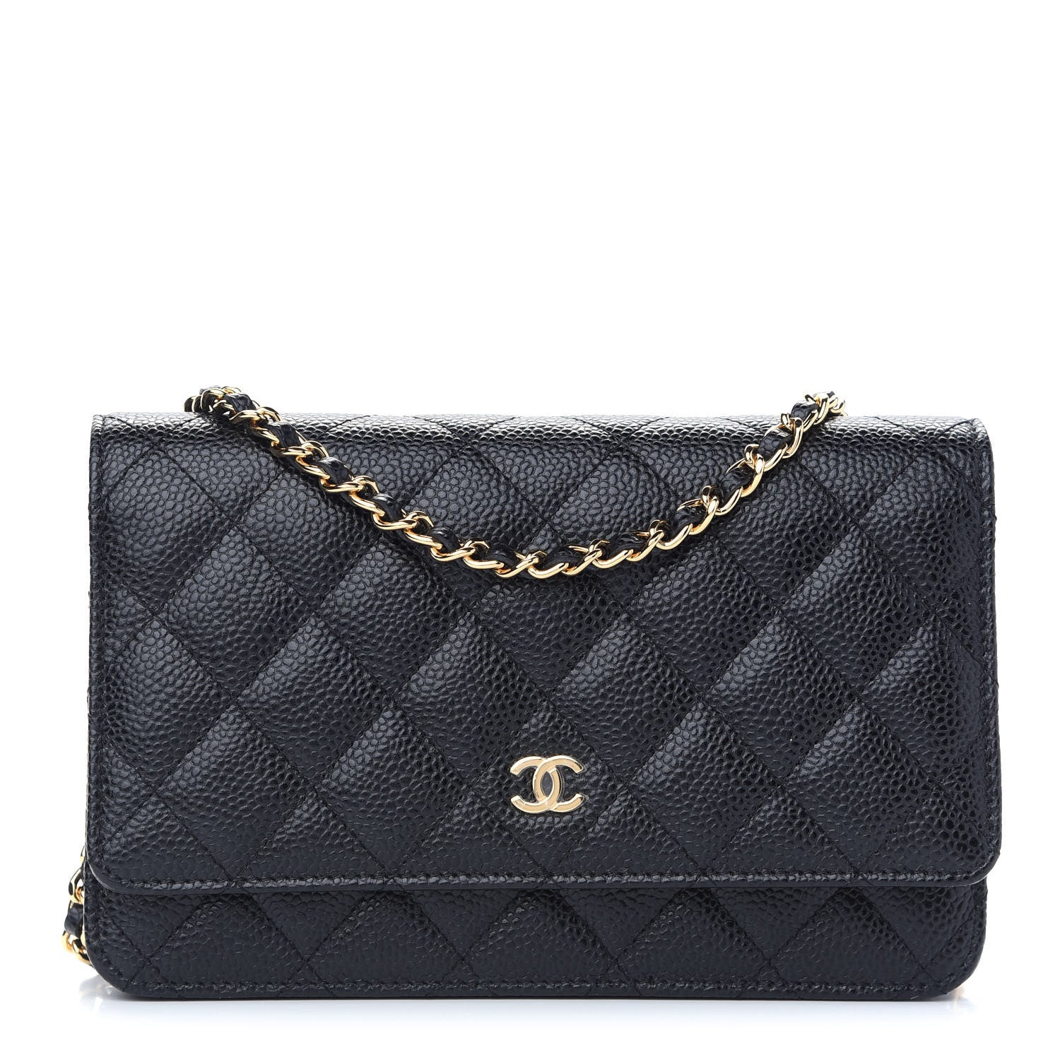 Chanel Caviar Quilted Wallet On Chain WOC Black 1 of 9
