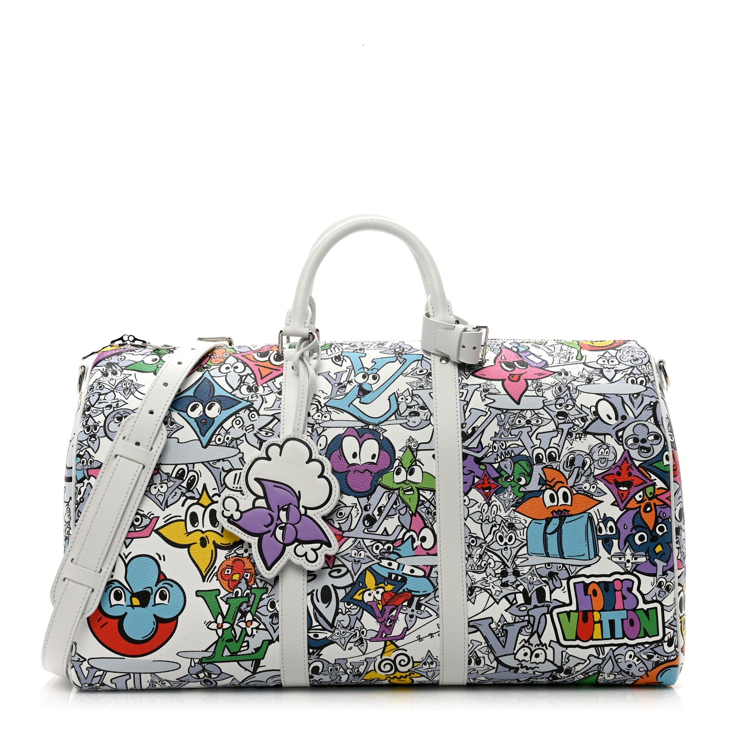 Louis Vuitton Monogram Comics Keepall Bandouliere 50 Multicolor 1 of 8
