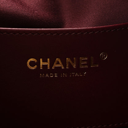 Chanel Caviar Quilted Small Chanel 25 Handbag Burgundy 6 of 11