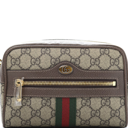 Gucci GG Supreme Monogram Web Small Ophidia Belt Bag 85 34 Dark Brown 10 of 10
