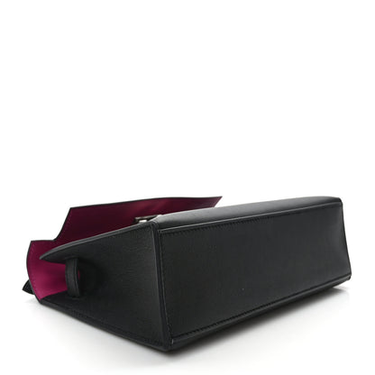 Hermes Swift Horseshoe Kelly Pochette Clutch Black Rose Pourpre 4 of 10