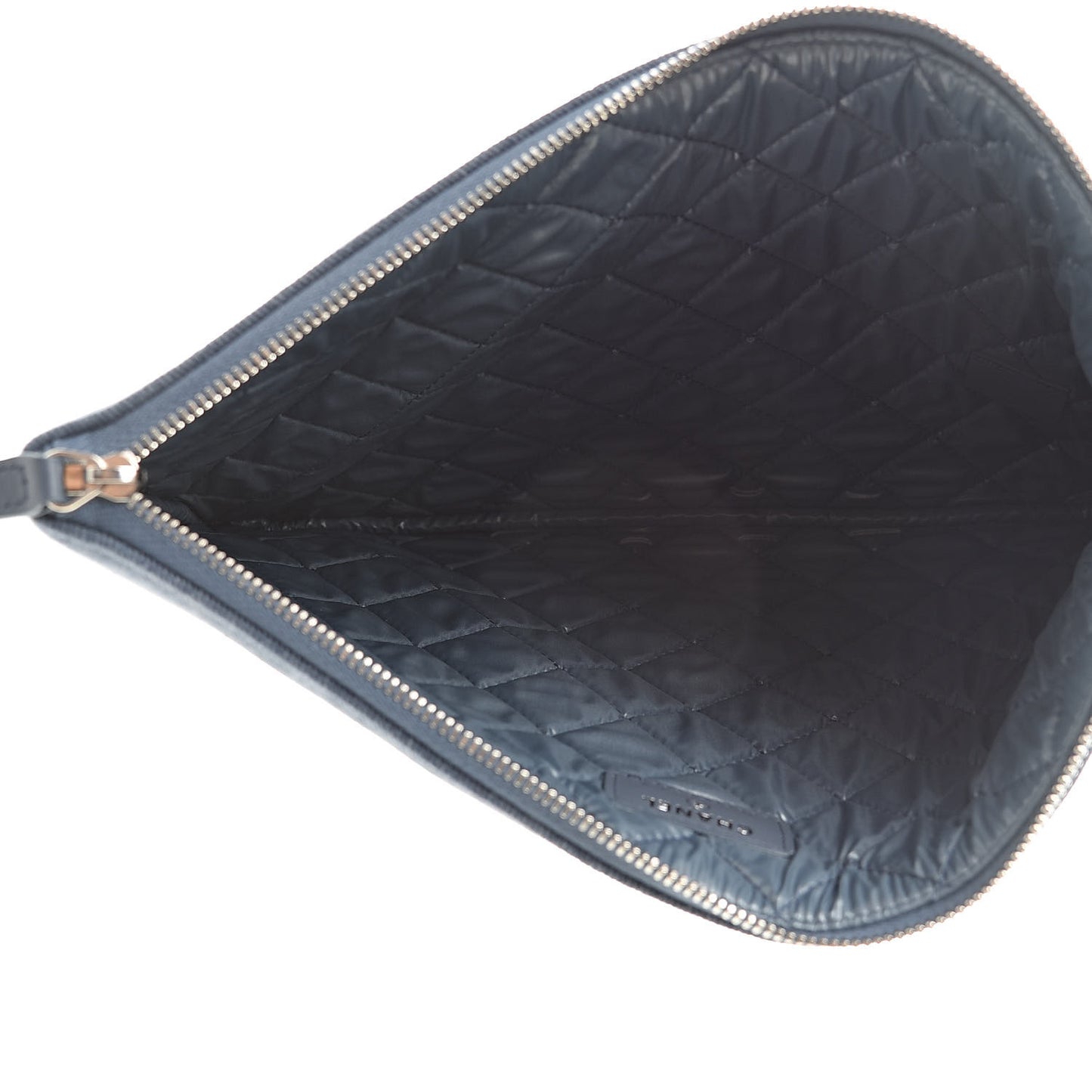 Canvas Sequins Medium Deauville Cosmetic Pouch Navy
