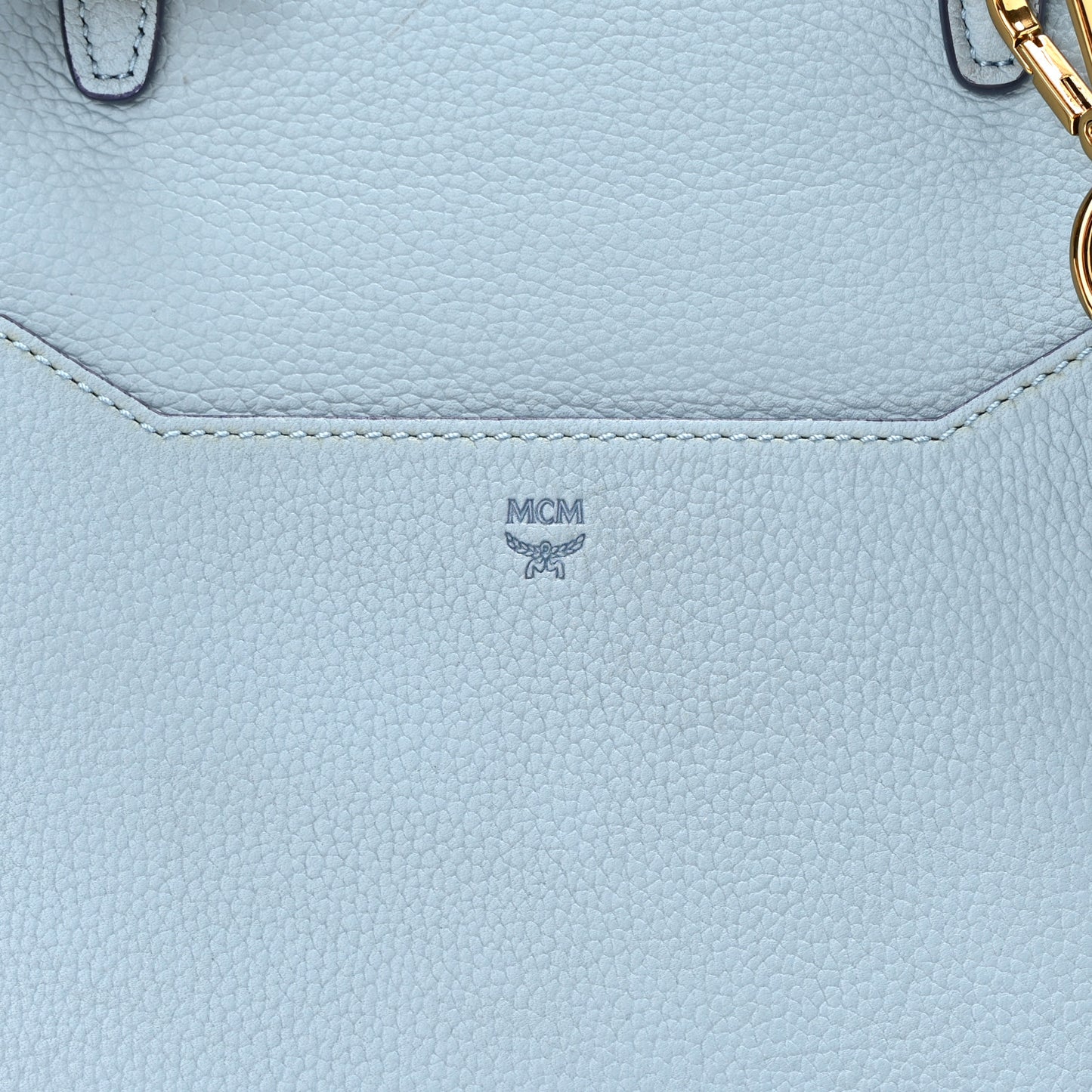 Grained Calfskin Large Milla Convertible Backpack Navy Multicolor