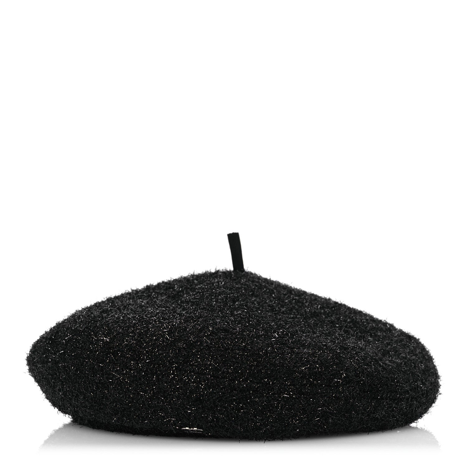 Chanel Cotton Metallic CC Beret M Black 1 of 9