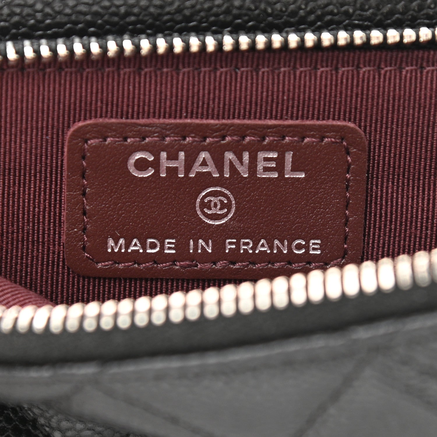 Chanel Caviar Quilted CC Phone Holder Black 7 of 13
