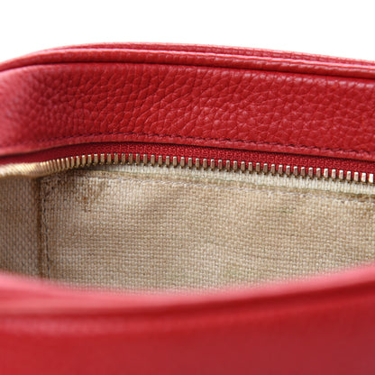 Gucci Pebbled Calfskin Small Soho Disco Bag Tabasco Red 13 of 16