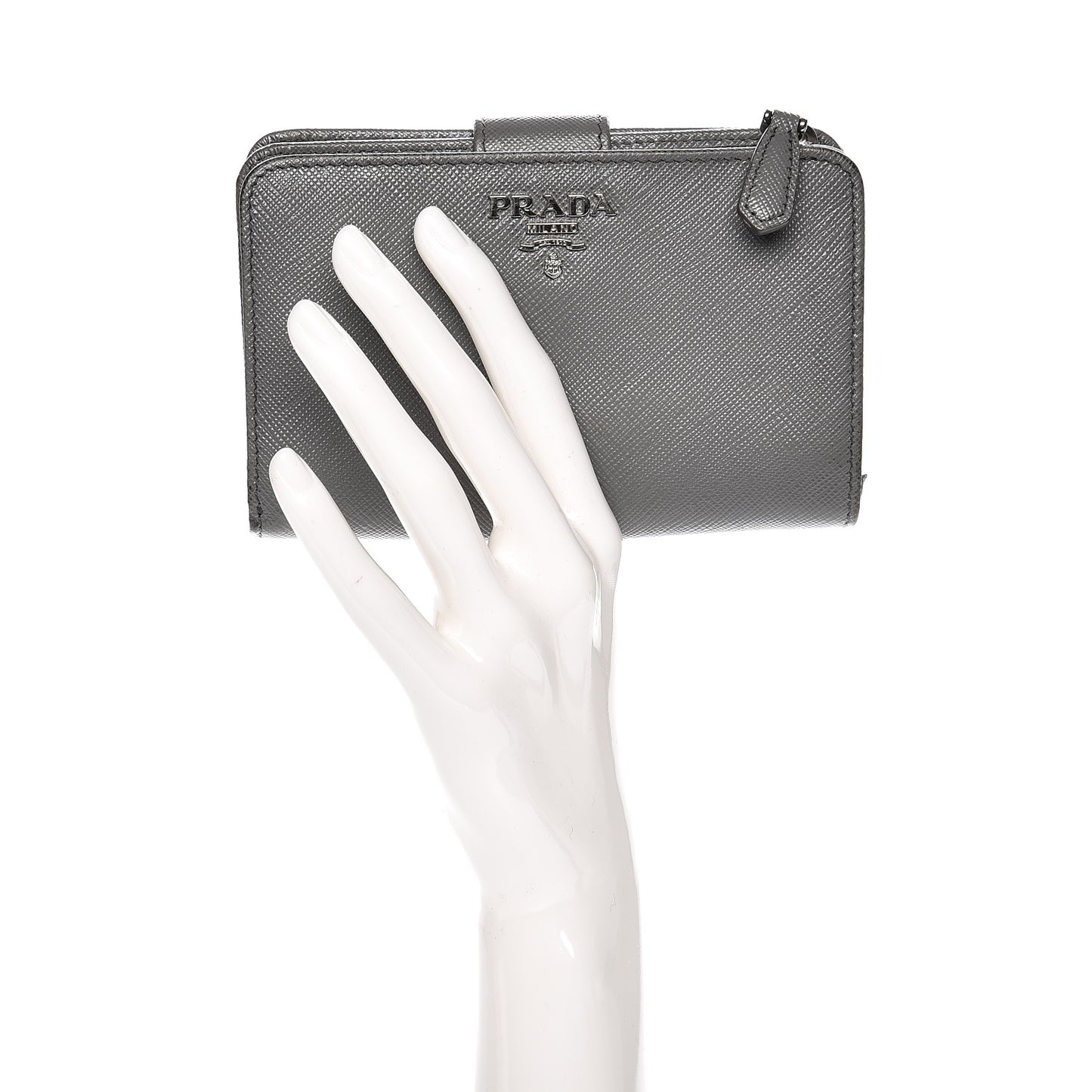 Saffiano Metal Compact Wallet Marmo