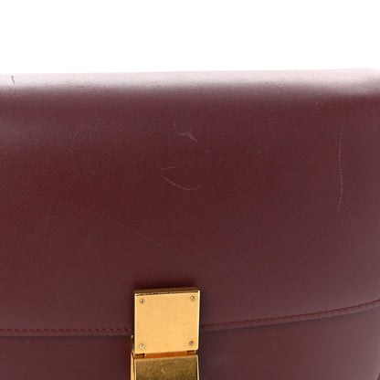 Celine Box Calfskin Medium Classic Box Flap Bag Burgundy 13 of 13