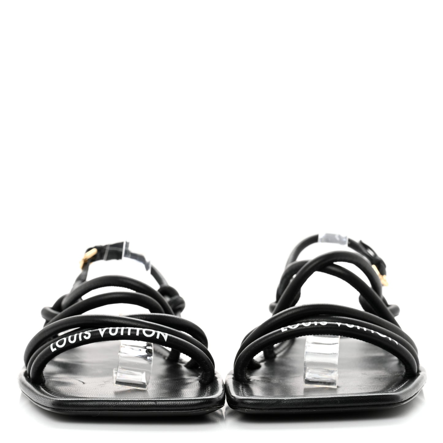 Lambskin Nova Flat Sandals 38 Black