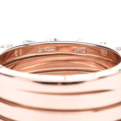 Bulgari 18K Rose Gold B.Zero1 Four-Band Ring 58 8.25 6 of 6